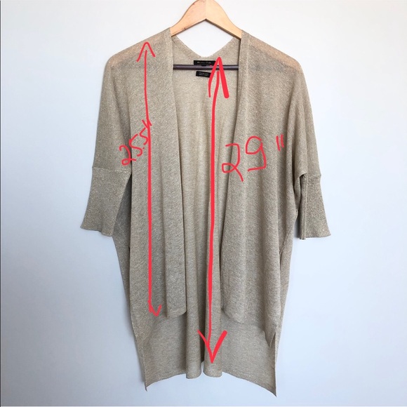 Massimo Dutti cardigan sparkly gold - Picture 4 of 8